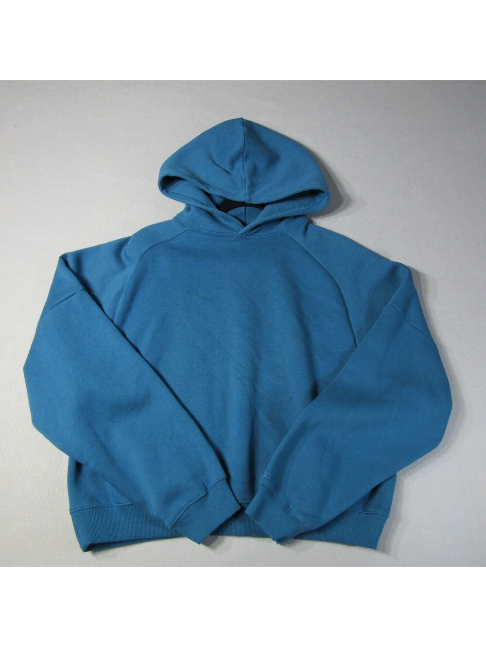 NWT DSG Classic Fleece Crop Hoodie Women's M Dark Teal Blue